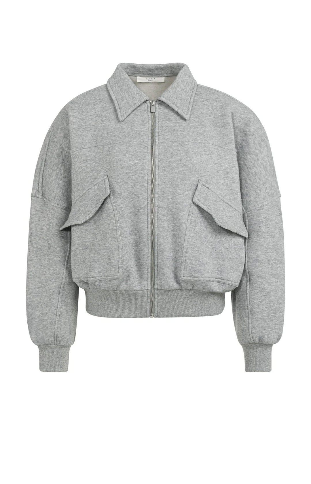 YAYA Grey Zipped Sweat Jacket