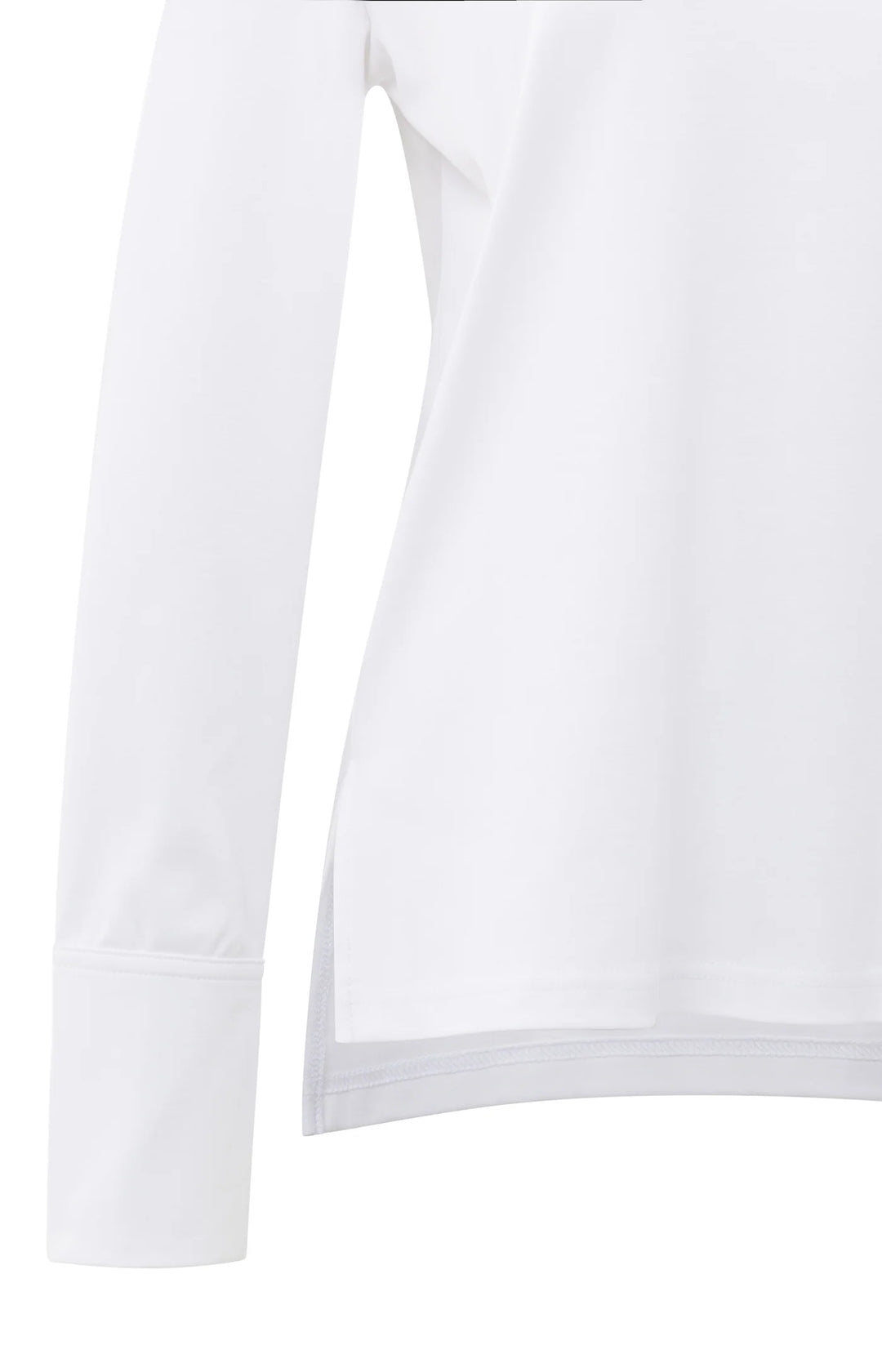 YAYA White Long Sleeve Jersey Top