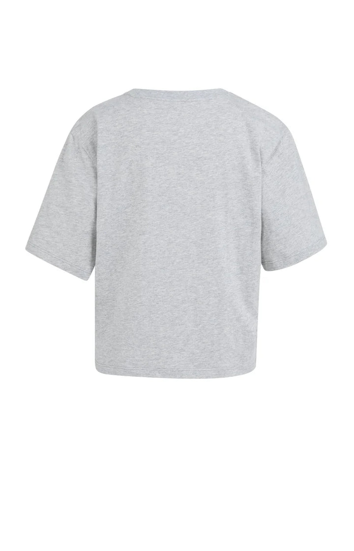 YAYA White Soft Flock Print Top