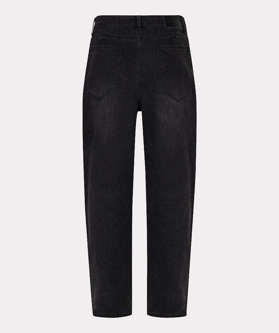 EsQualo Barrel Denim Jeans, Dark Grey