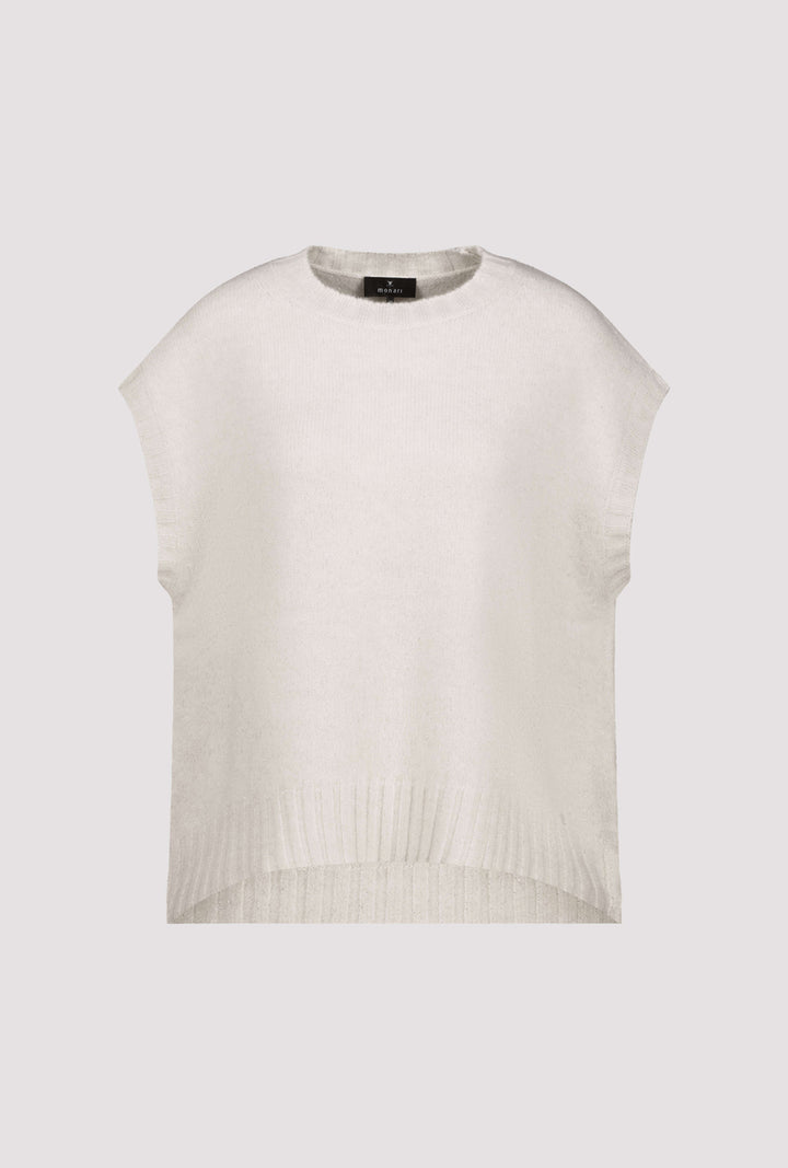 Monari Knitted Pullover with Lurex, Beige