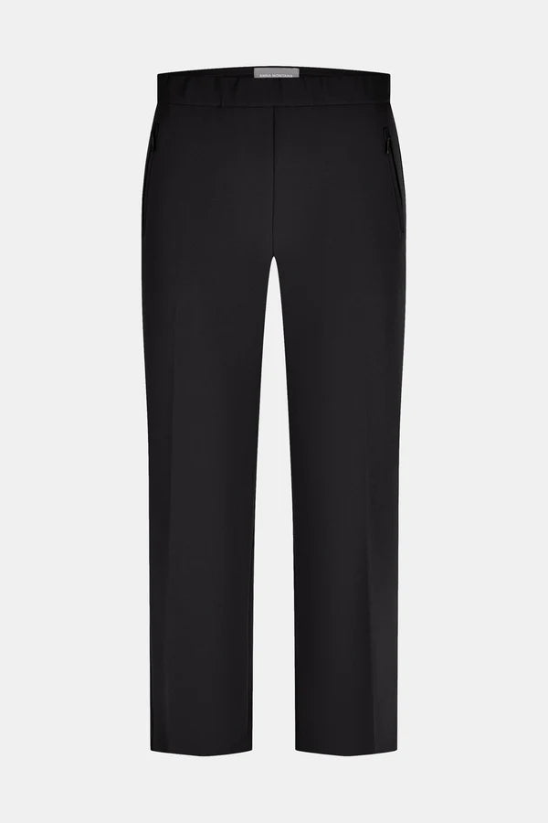 Anna Montana Black Rose Easy Flexi Relaxed Fit Trousers