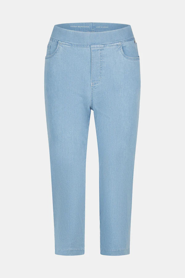 Anna Montana Bleached Angelika Jump In Slim 3/4 Jeans