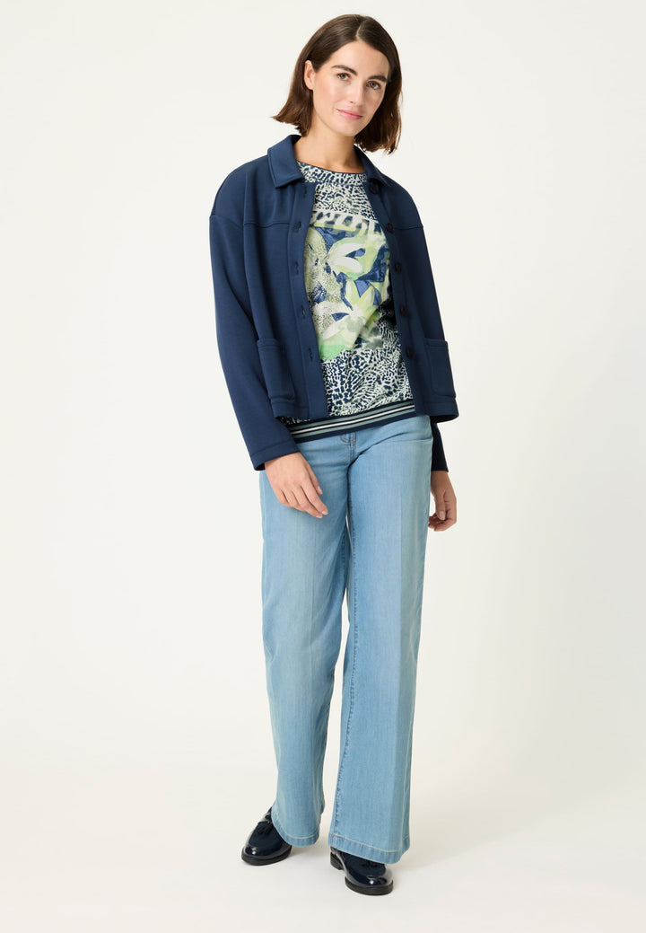Olsen Floral Print Long Sleeve T-Shirt
