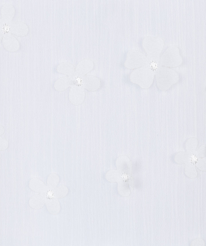 EsQualo Off White Daisy Flower Blouse