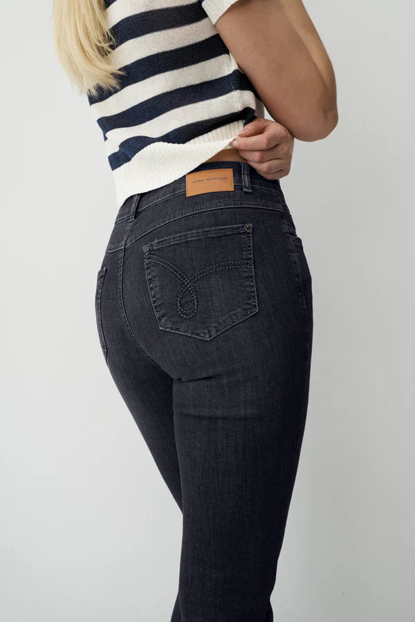 Anna Montana Angelika Slim Fit Black Jeans