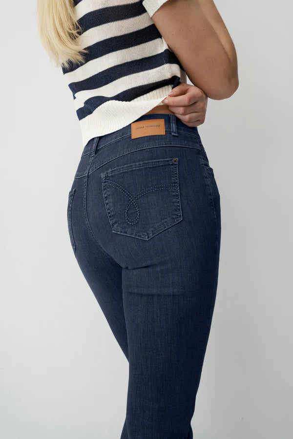 Anna Montana Angelika Slim Fit Dark Denim Jeans