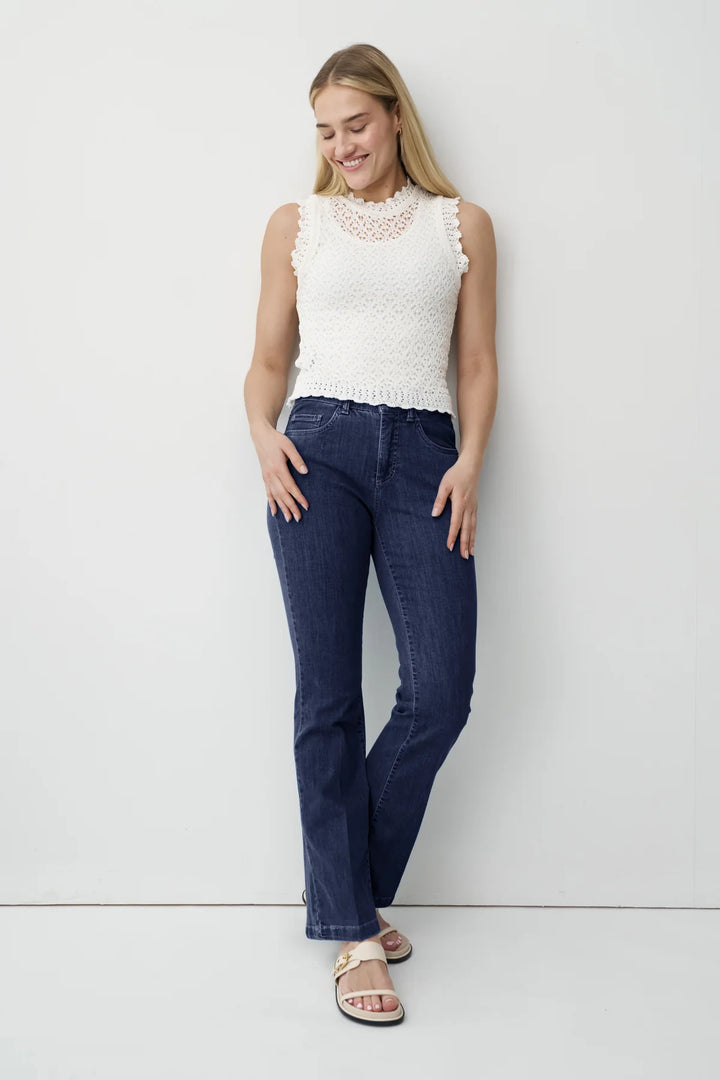 Anna Montana Finja Flared Dark Denim Jeans
