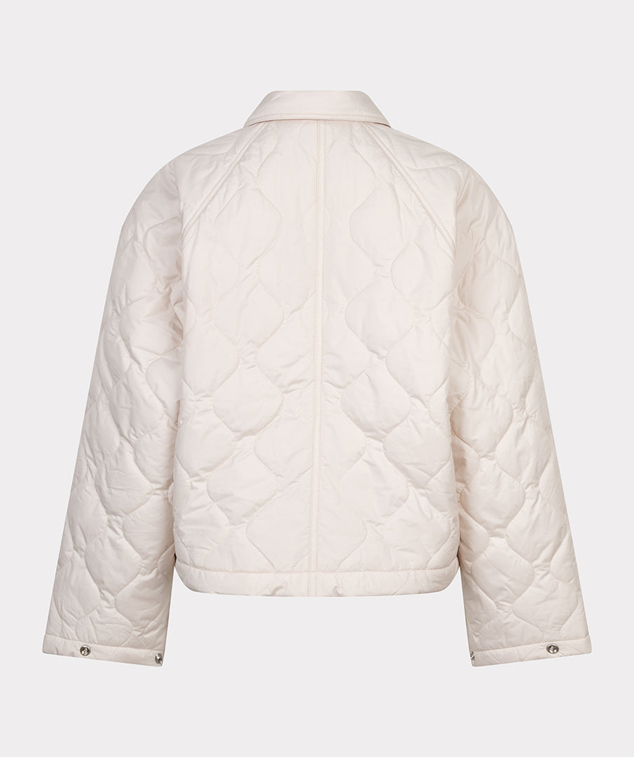 EsQualo Light Sand Quilted Jacket