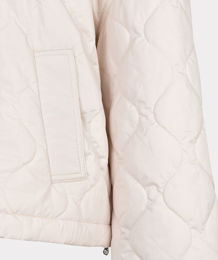 EsQualo Light Sand Quilted Jacket