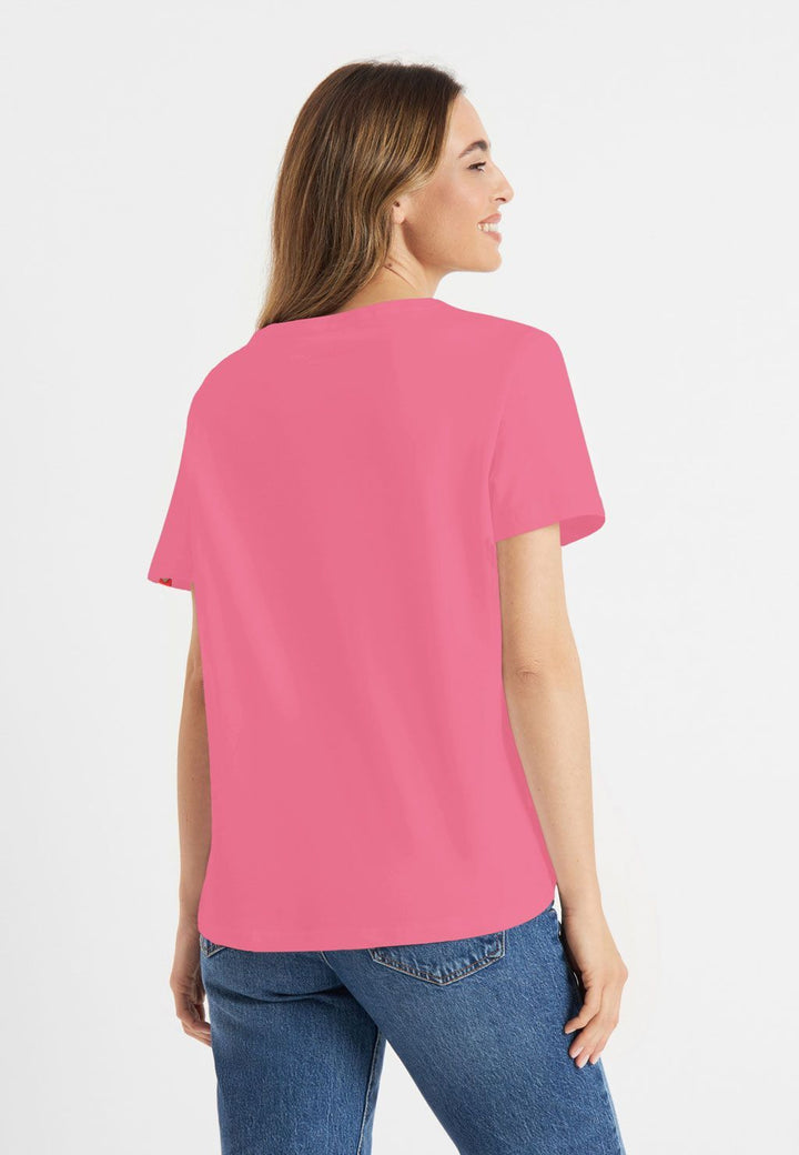 Frieda & Freddies Pink Short Sleeve Top