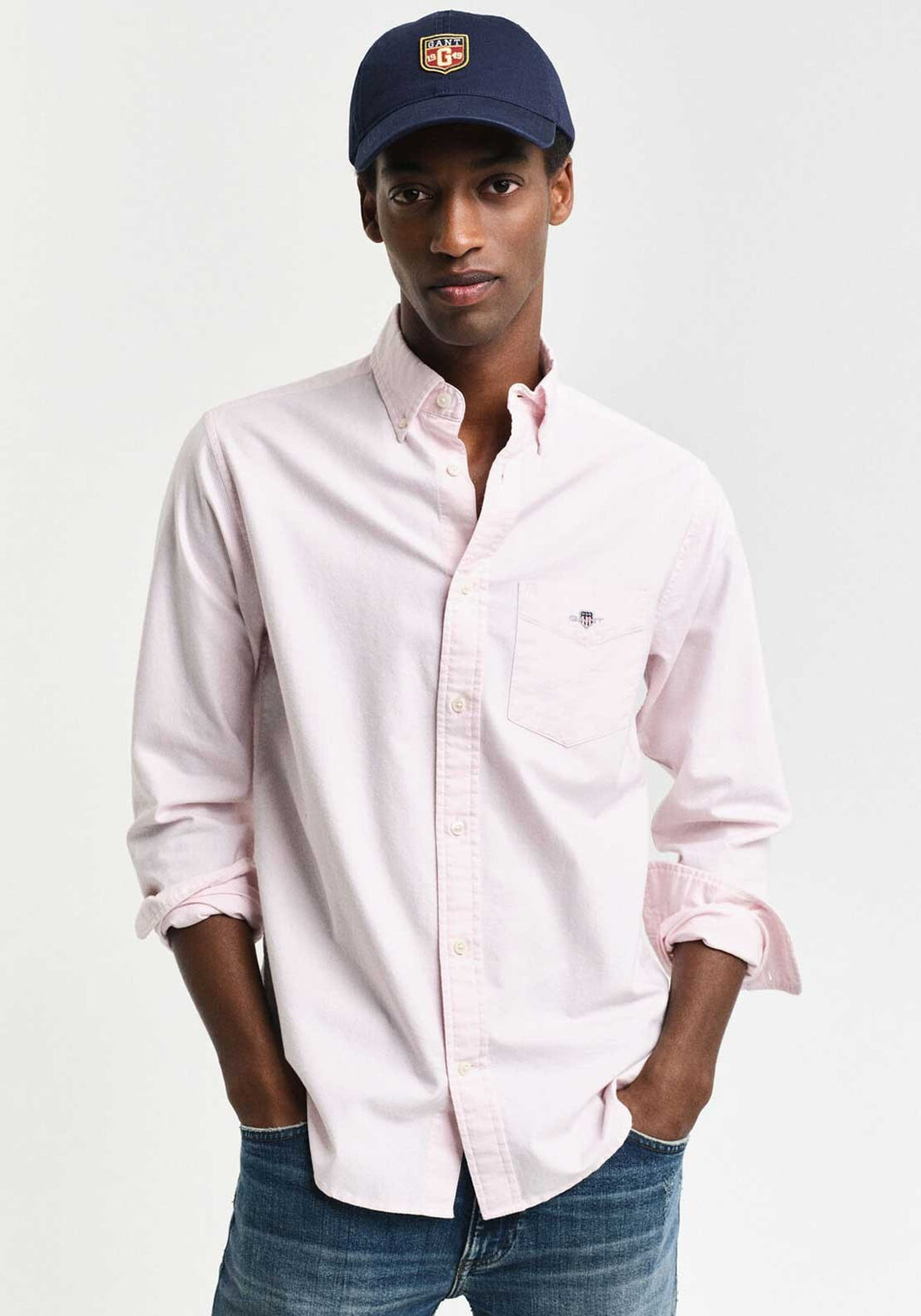 GANT Regular Fit Cotton Oxford Shirt, Light Pink