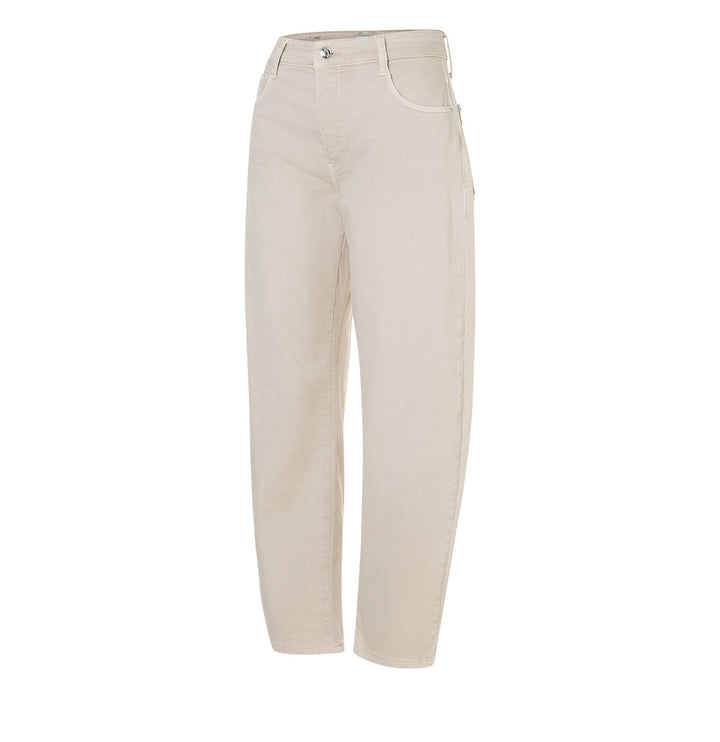 Mac Jeans Danni Ivory Barrel Authentic High Stretch Gabardine Jeans