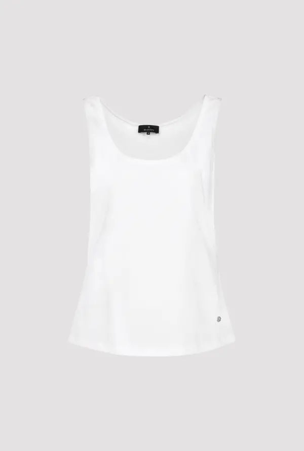 Monari White Basic Vest Top