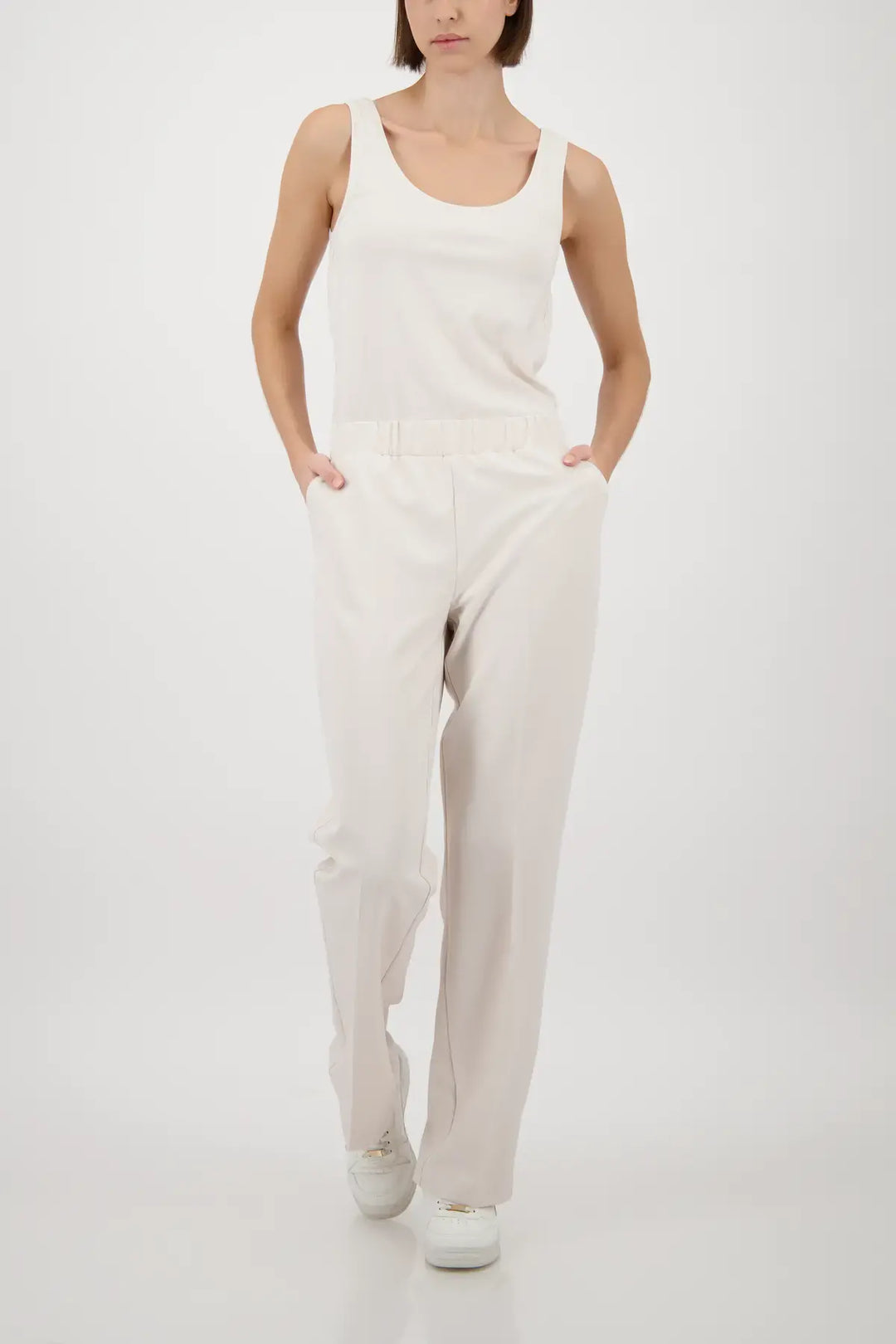 Monari Beige Basic Vest Top