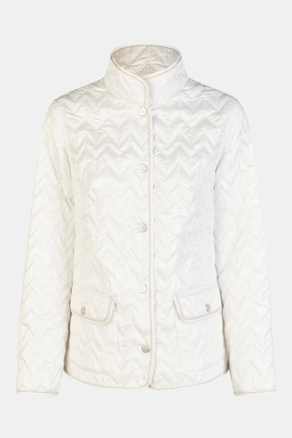 Barbara Lebek White Reversible Quilted Jacket