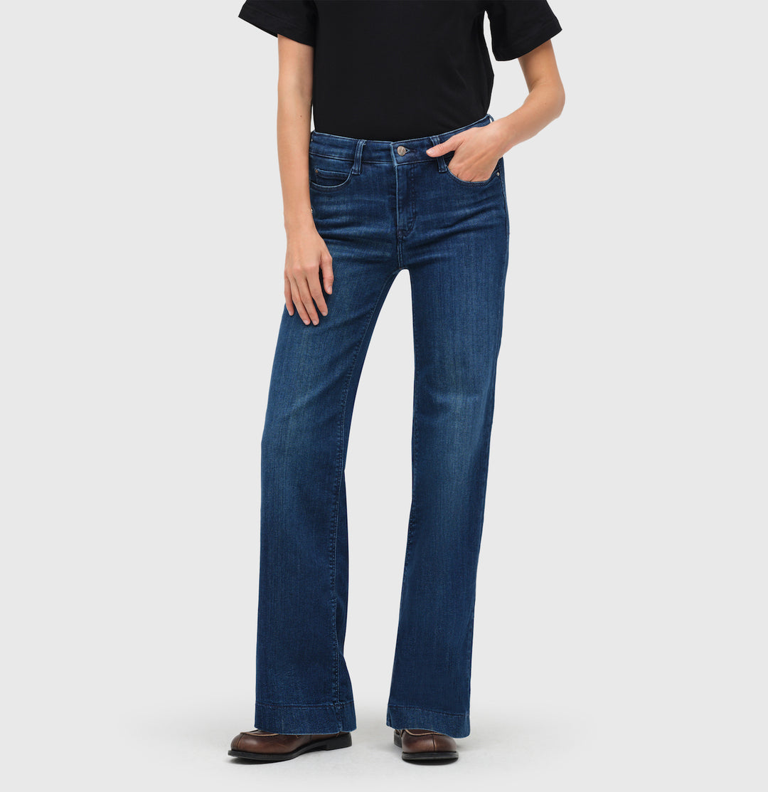 Mac Jeans Dream Wide Denim Cobalt Authentic Wash Jeans