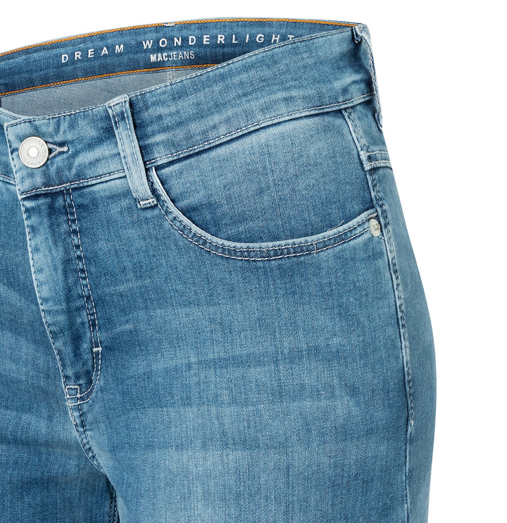 Mac Jeans Dream Wide Mid Blue Wash Dream Wonder Light Denim Jeans