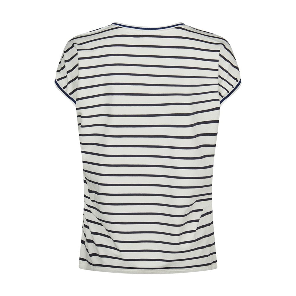 Barbara Lebek Navy Abstract Print Top