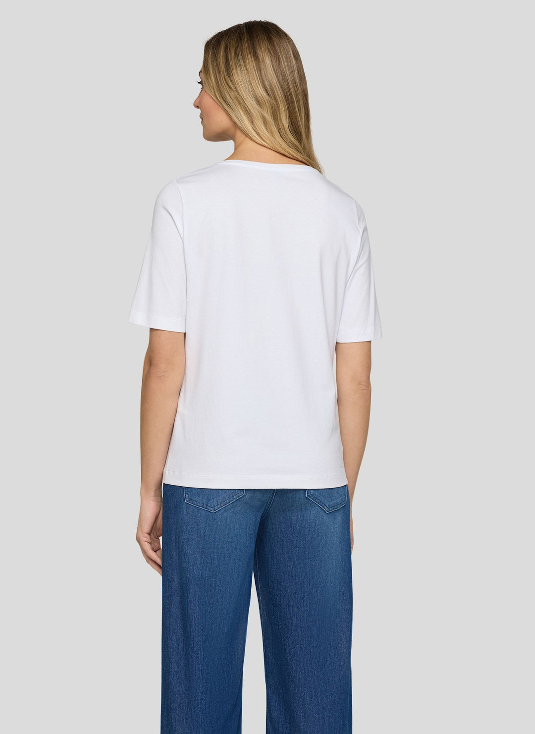 Rabe White Butterfly Print Top