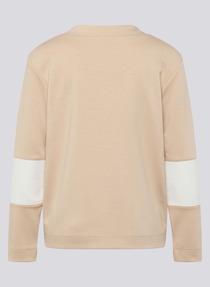 Rabe Beige 'Be Happy' Print Sweater