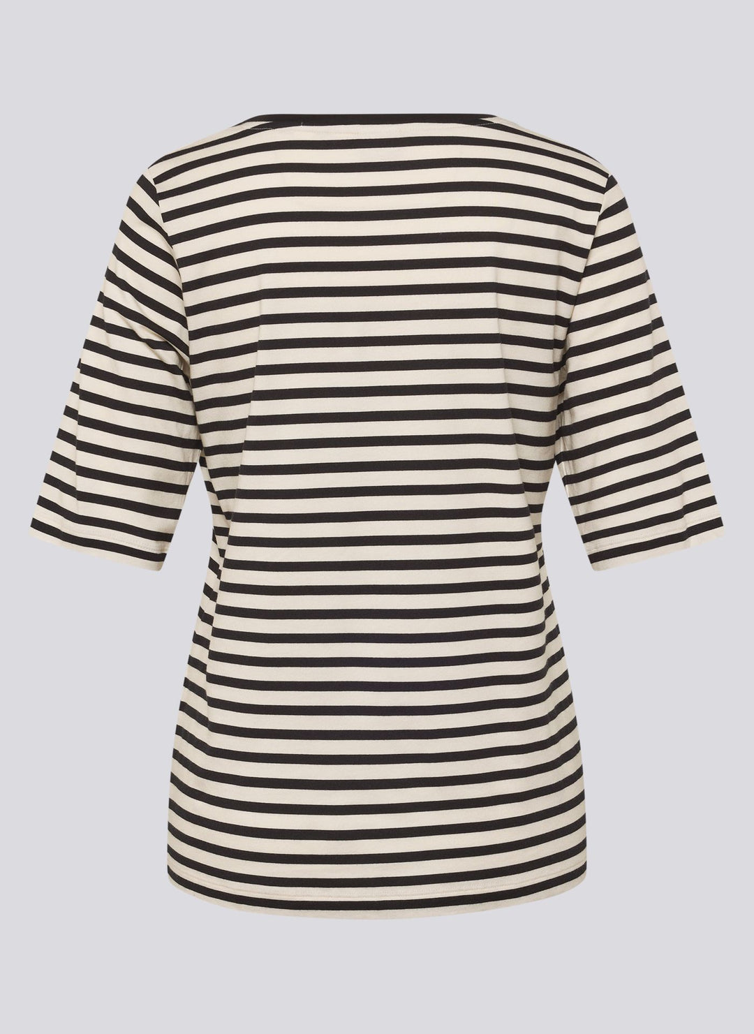 Rabe Striped 'Be Happy Now' Print Top