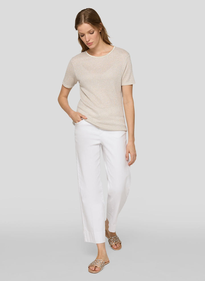 Rabe Beige Textured Surface Top