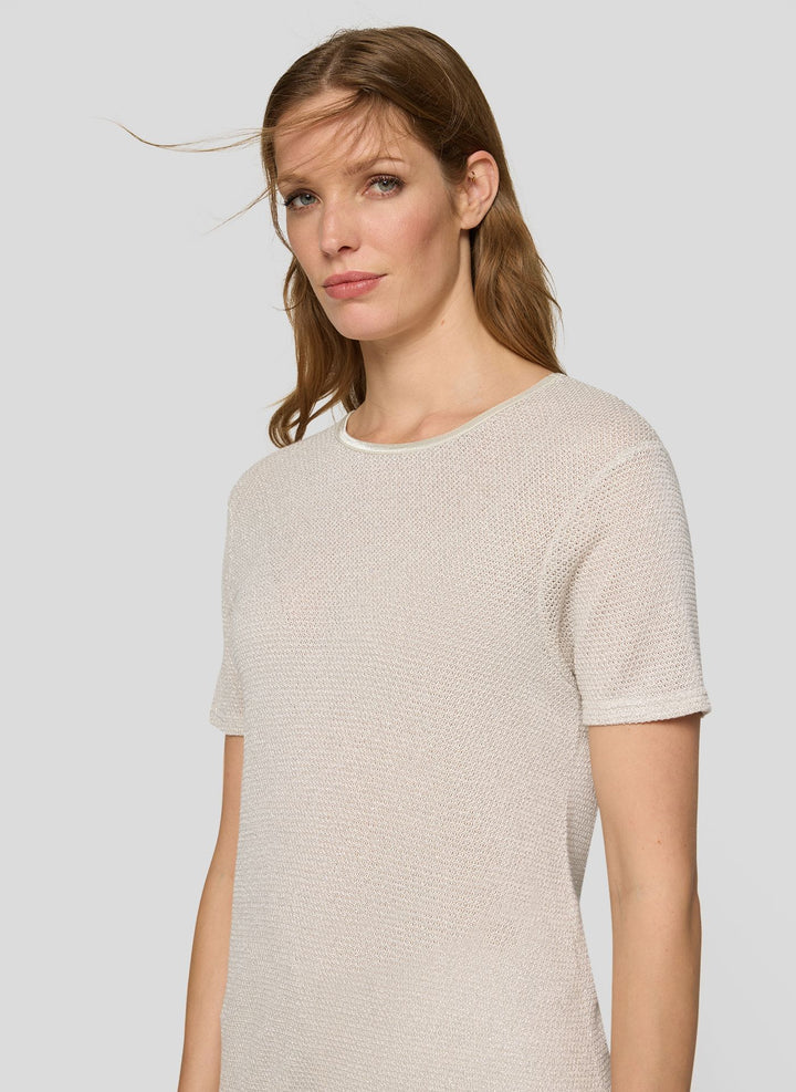 Rabe Beige Textured Surface Top