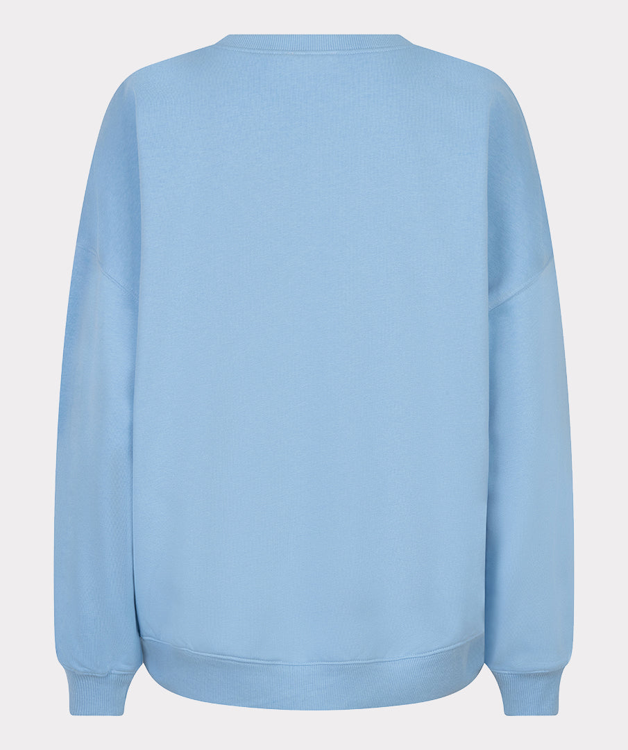 EsQualo Blue 'Chicago' Printed Sweater