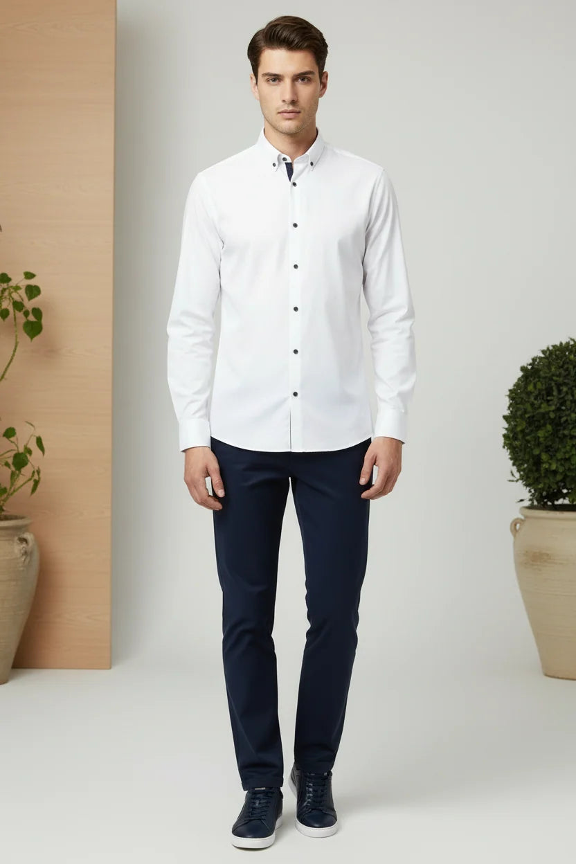 6th Sense BD Lyocell Shirt, White
