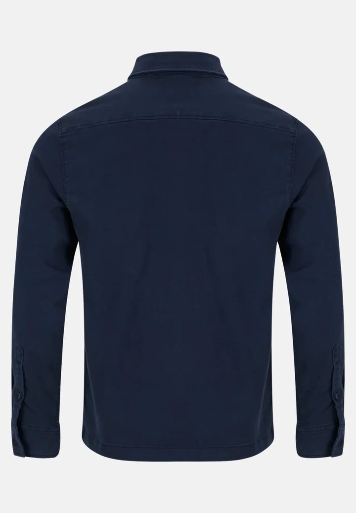 6th Sense Twill Overshirt, Navy
