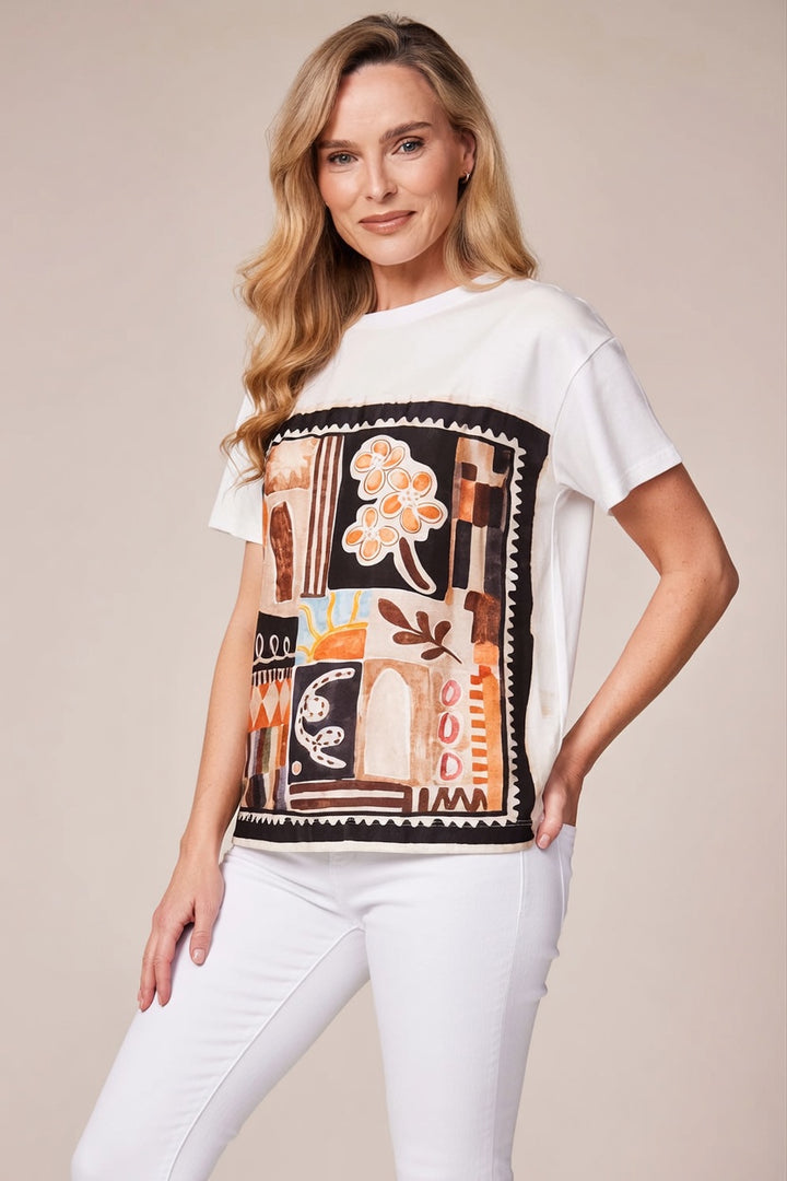 Decollage Print Top