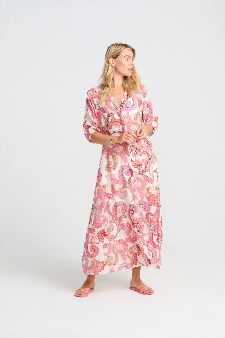 Costamani Pink Daffodil Long Dress