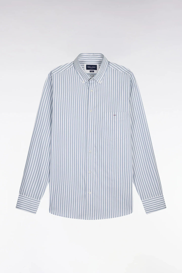 Eden Park Striped Straight Cut Shirt, Blue
