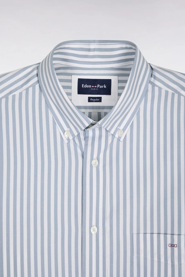 Eden Park Striped Straight Cut Shirt, Blue