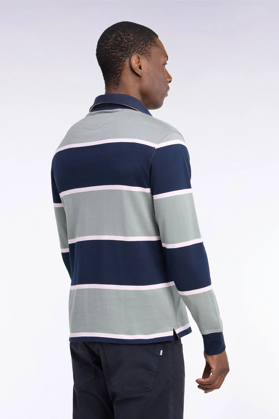 Eden Park Long Sleeved Striped Jersey, Khaki
