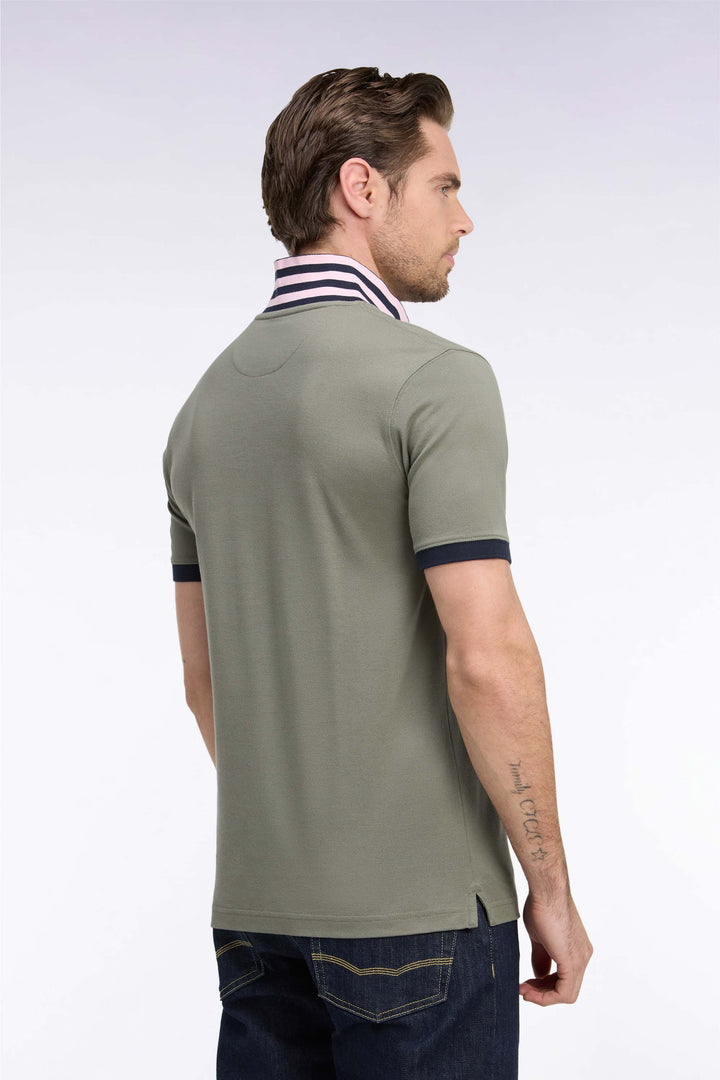 Eden Park Pima Cotton Polo Shirt, Khaki