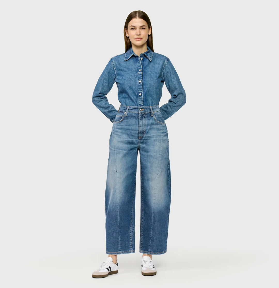 Mac Jeans Dakota Barrel Blue Used Wash Jeans