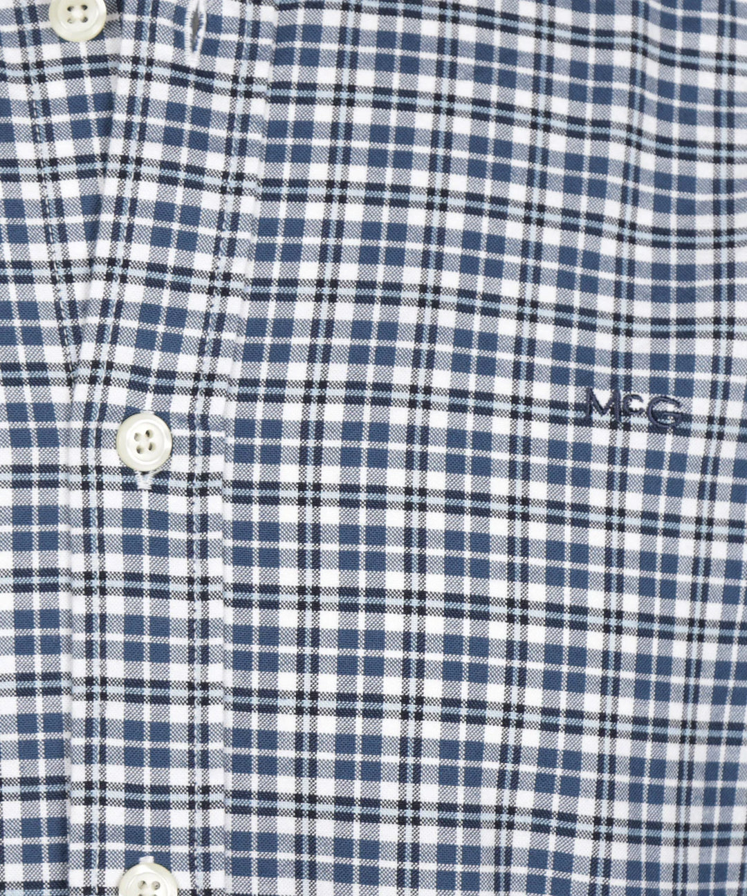 McGregor Stretch Oxford Check Shirt, Navy