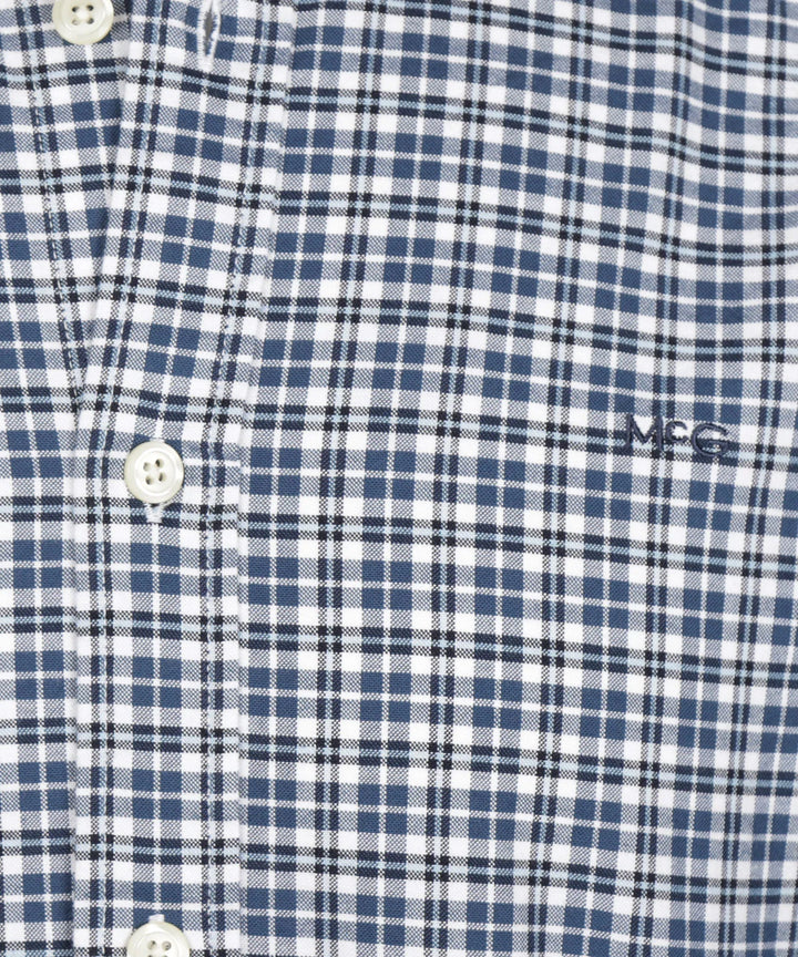 McGregor Stretch Oxford Check Shirt, Navy