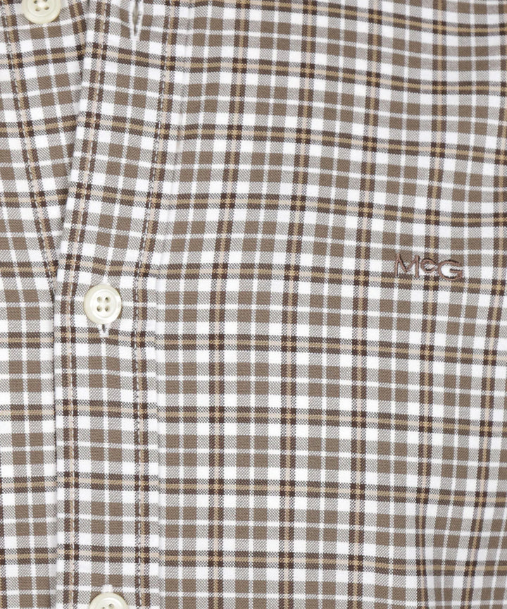 McGregor Button Down Stretch Oxford Shirt, Chocolate Brown