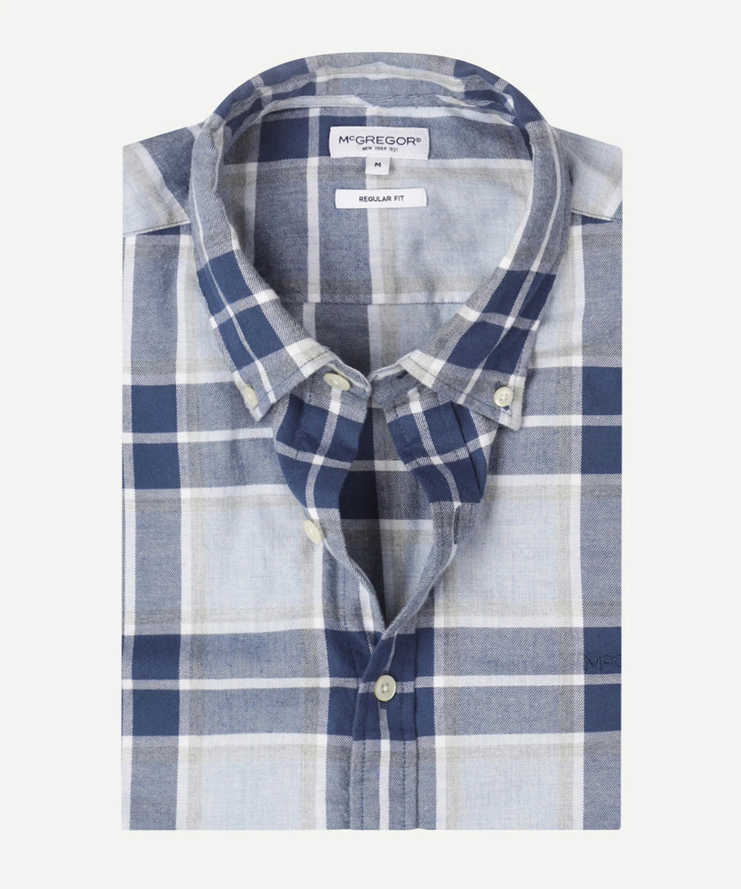 McGregor Melange Check Shirt, Light Blue