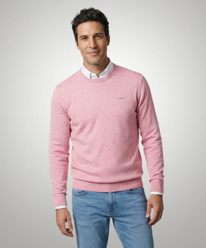 McGregor Light Pink Round Neck Sweater