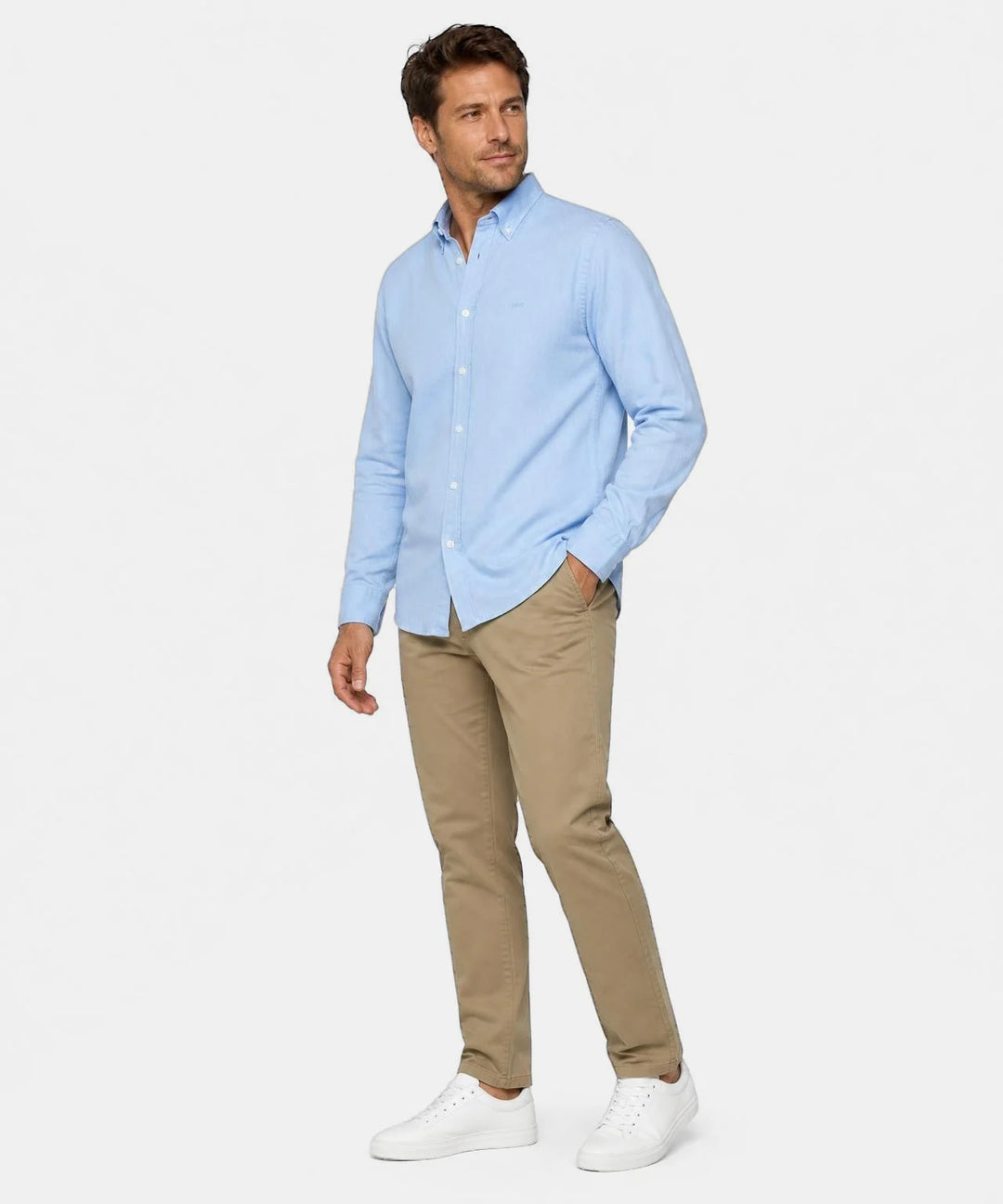 McGregor Stretch Oxford Shirt, Light Blue