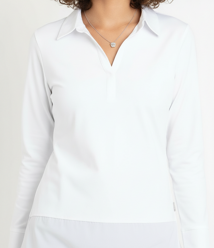 Decollage Peggy Tunic Shirt, White