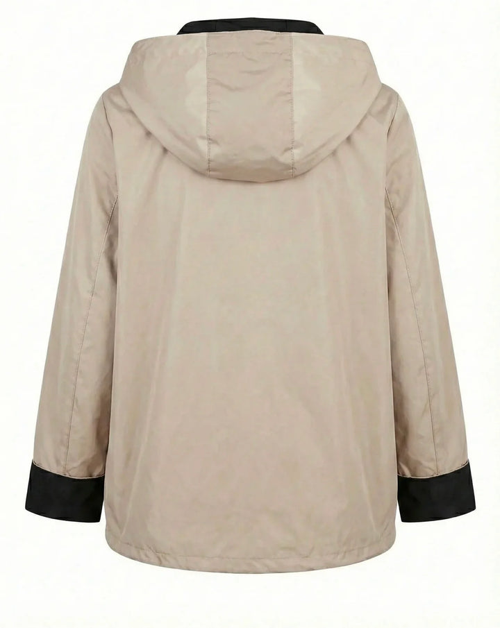 Peruzzi Reversible Stitch Trim Hooded Jacket