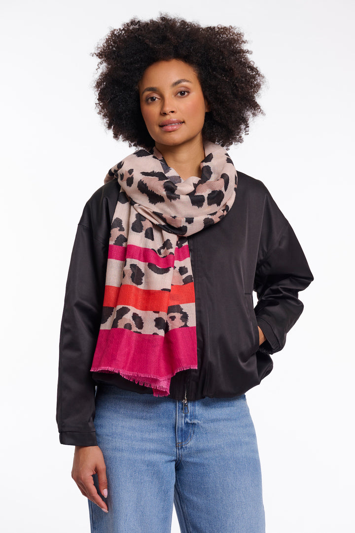 Rino & Pelle Sigrid Leopard Print Scarf