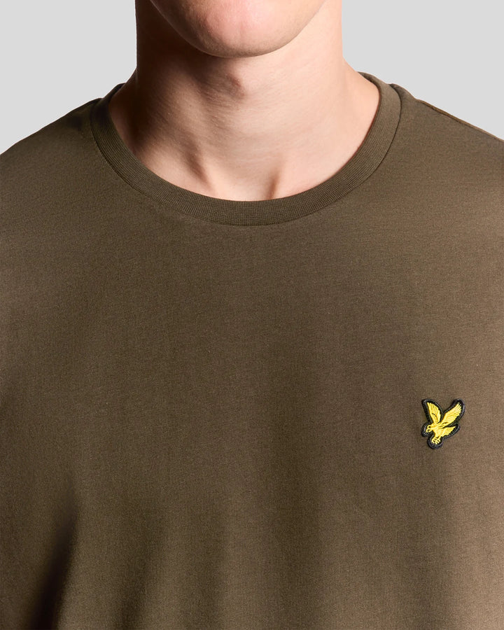 Lyle & Scott Cotton Crew Neck T-Shirt, Olive Green