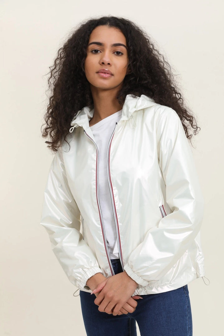 Short Waterproof Reversible Windbreaker