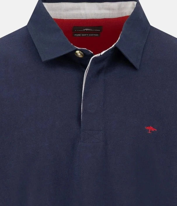 Fynch Hatton Essential Rugby Shirt, Navy